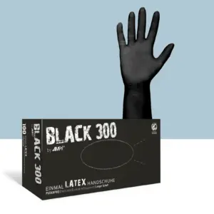 Latexhandschuhe mit Überlänge, schwarz 10 Boxen á 9,36€