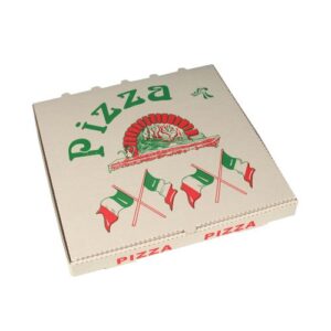 Pizzakartons “italienisch”,  33x33x4cm, 50 Stk, (0,56€/Stk)