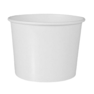 Suppenbecher, Pappe rund, weiss 350 ml Ø 9,9 cm · 7 cm, 500 Stk (0,11€/Stk)