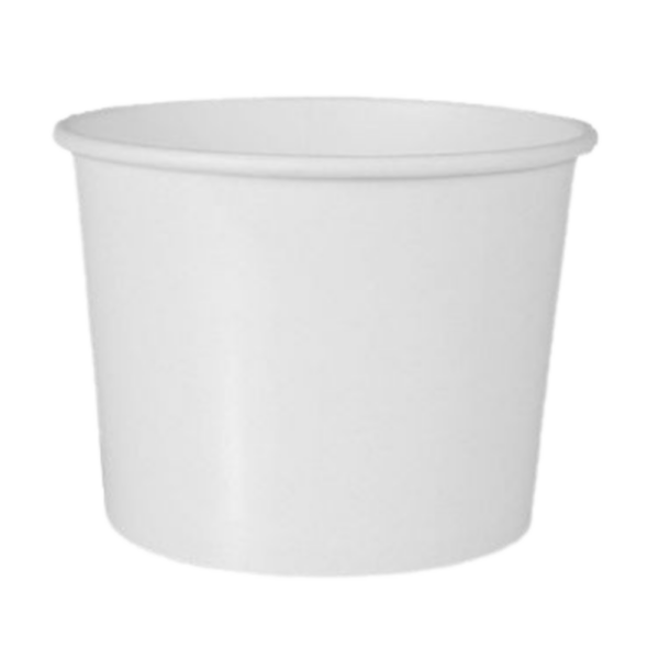 Suppenbecher, Pappe rund, weiss 350 ml Ø 9,9 cm · 7 cm, 500 Stk (0,11€/Stk)