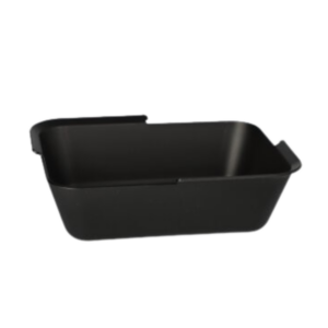 Mehrweg-Schalen eckig, schwarz 4,7 cm x 15,6 cm x 11,7 cm, 96 Stk (1,88€/Stk)