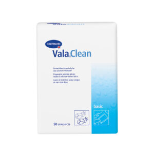 Vala Clean Basic Einmal Waschhandschuh  50 Stk, (0,12€/Stk)