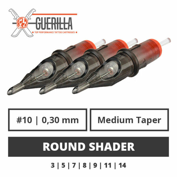 Guerilla Cartridges - Round Shader - 20 Stück