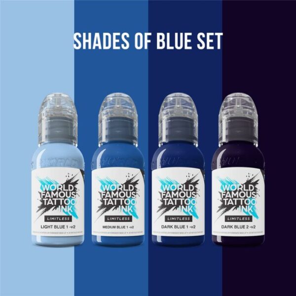 World Famous Limitless - Shades of Blue Collection - 4x 30 ml – Bild 2