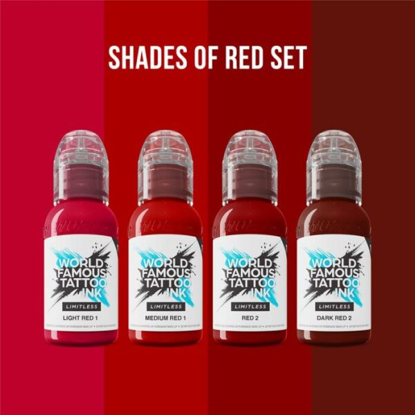 World Famous Limitless - Shades of Red Collection - 4x 30 ml – Bild 2