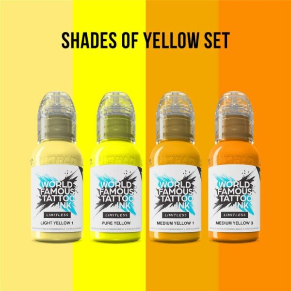 World Famous Limitless - Shades of Yellow Collection - 4x 30 ml – Bild 2