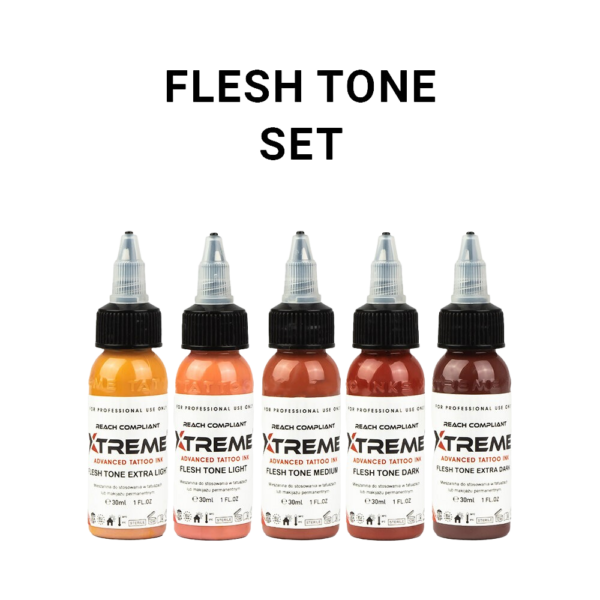 Xtreme Ink - Flesh Tone Set - 5 x 30ml