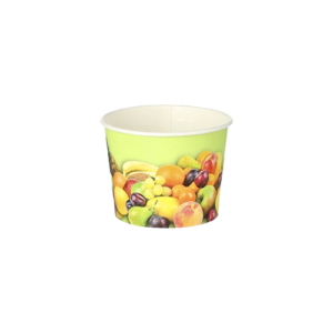 Eisbecher Pappe rund „Früchte“ 100 ml Ø 7 cm · 5,3 cm 2000 Stk (0,08€/Stk)