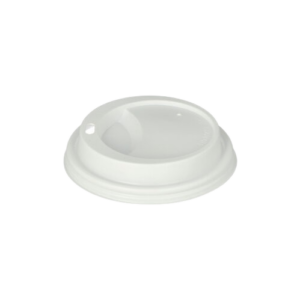 Dom-Deckel, PS rund Ø 9 cm · 1,8 cm weiss, 1000 Stk (0,05€/Stk)