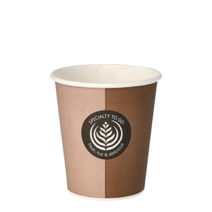 Trinkbecher, Pappe „To Go“ 0,2 l Ø 8 cm · 9,1 cm, 1000 Stk (0,08€/Stk)