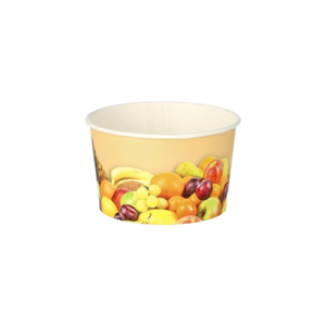Eisbecher, Pappe rund „Früchte“ 125 ml Ø 8 cm · 4,8 cm 1400 Stk (0,09€/Stk)