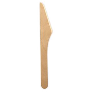 Bio-Einwegmesser Birkenholz 160mm 1.000 Stk, (0,03€/Stk)
