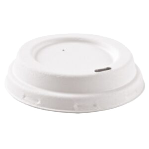 Deckel mit Trinköffnung Zuckerrohr 8 & 9 cm Ø 1000Stk, ab 0,07€ / Stk