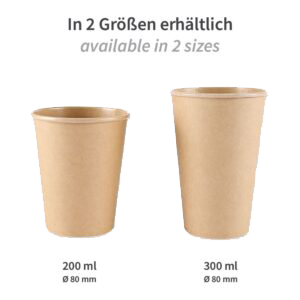 Bio Kaffeebecher Kraft Kraftpapier/PE, FSC®-Mix 1000Stk, ab 0,04€ / Stk – Bild 3