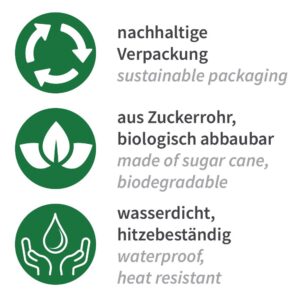 Bio Menüboxen  220 x 200 x 90 mm 250 Stk, (0,22€/Stk) – Bild 5