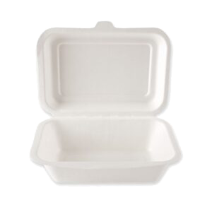 Bio Menübox Zuckerrohr 185 x 135 x 65 mm 500 Stk, (0,13€/Stk)