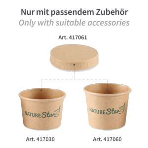Bio Deckel für Schälchen Kraftpapier/PE ab 0,04€ pro Stk – Bild 4