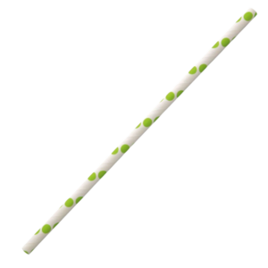 Papier-Trinkhalme, versch. Farben gepunktet, 5000 Stk, (0,02€/Stk) – Bild 5