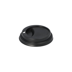 Dom-Deckel, PS rund Ø 8 cm · 2 cm schwarz, 1000 Stk (0,03€/Stk)