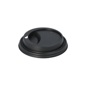Dom-Deckel, PS rund Ø 9 cm · 1,8 cm schwarz, 1000 Stk, (0,05€/Stk)