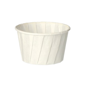 Dressingbecher, Papier „pure“ rund, weiss, 90 ml Ø 6,3 cm · 5 cm, 2000 Stk ( 0,02€/Stk )