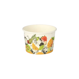 Eisbecher, Pappe rund „Früchte“ 125 ml Ø 7,5 cm · 5 cm 500 Stk (0,10€/Stk)