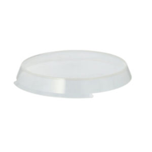 Deckel Mehrweg-Schalen rund, transparent Ø 18,3 cm · 2,5 cm, 64 Stk (3,48€/Stk)