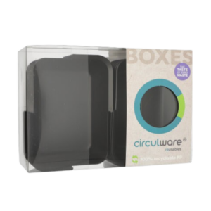 Deckel Mehrweg-Schalen eckig, transparent 2,5 cm x 15,6 cm x 11,7 cm, 144 Stk (1,78€/Stk) – Bild 2