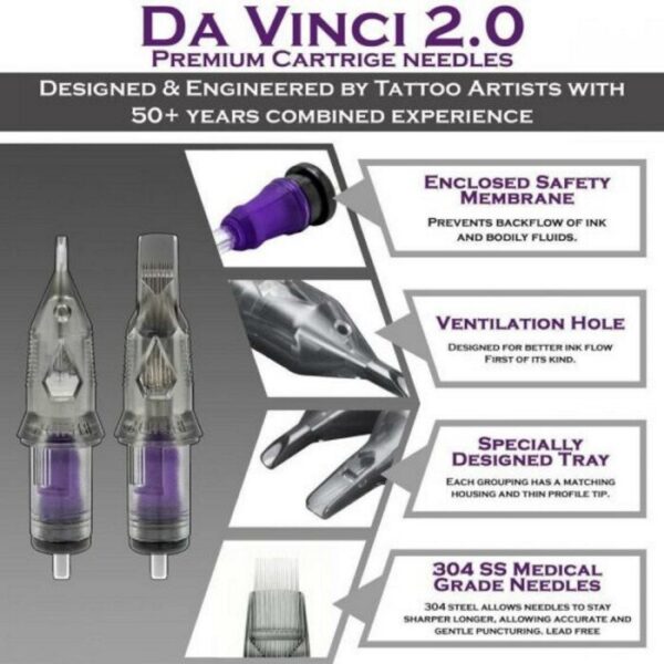 DaVinci V2 Nadelmodule - Soft Edge Magnum - 20 Stück – Bild 4